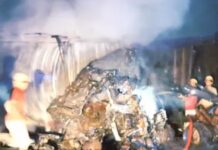 जयपुर-अजमेर हाईवे पर भीषण हादसा : LPG सिलेंडर ट्रक में विस्फोट