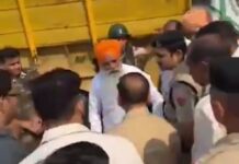 किसान आंदोलन के दौरान हंगामा — भाकियू नेता ने DFSC अधिकारी को मारा थप्पड़, कई किसान हिरासत में