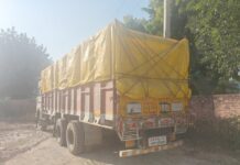 सफीदों मंडी में यूपी से पहुंचा जीरी का भरा हुआ ट्रक