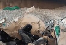 गुरुग्राम में रोड़ी से भरा ट्रॉला कार पर पलटा— विप्रो कंपनी के कर्मचारी की मौत