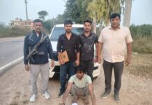 जींद पुलिस ने अवैध हथियार सहित युवक को दबोचा चेकिंग अभियान मिली सफलता