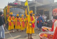 गुरूद्वारा सिंघ सभा द्वारा निकाला गया विशाल नगर कीर्तन सफीदों में धूमधाम