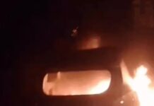 सफर के बीच कार में लगी भीषण आग से हड़कंप Rohtak car fire