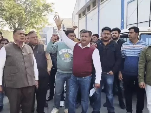 Yamunanagar rice millers protest Yamunanagar rice millers protest