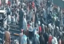 दुकानदार से मारपीट का VIDEO वायरल, फड़ लगाने के विवाद में हुई घटना Shopkeeper Assault