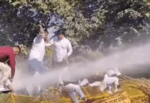 मुख्यमंत्री आवास के बाहर विपक्ष का जोरदार शक्ति प्रदर्शन Congress workers protest