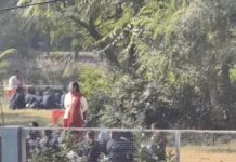 PM Shree स्कूल की कमी, छात्राएं शीतलहर में जमीन पर बैठकर पढ़ रही girls studying in cold