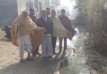 गांव सिवानामाल में पानी निकासी की व्यवस्था नहीं, लोगों में रोष Safidon-Sivanamal village