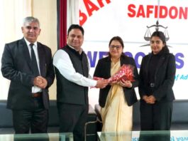 सफीदों बार एसोसिएशन द्वारा नवनियुक्त जेएमआईसी सुश्री अनीशा का हुआ भव्य स्वागत Safidon Bar Association