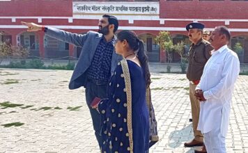 एसडीएम पुलकित मल्होत्रा ने परीक्षा केंद्रों का किया औचक निरीक्षण Safidon exam inspection