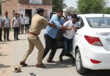 गिरफ्तार आरोपी को छुड़ाने की कोशिश, यूपी पुलिस से झड़प Uttar Pradesh Police