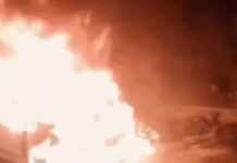 चलती कार बनी आग का गोला, चालक ने कूदकर बचाई जान Faridabad Fire