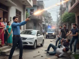 पानीपत में गाड़ी खड़ी करने को लेकर चली गोली: पड़ोसियों में विवाद बढ़ा, वकील ने किया हवाई फायर