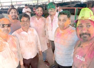 भाविप सर्पदमन शाखा ने नंदीशाला में मनाया होली पर्व Holi Milan ceremony