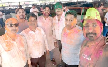 भाविप सर्पदमन शाखा ने नंदीशाला में मनाया होली पर्व Holi Milan ceremony