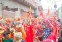 श्रद्धा का माहौल, देवी मंदिर में नवरात्रि उत्सव की शुरुआत Kalanour Navratri