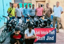 मोटरसाइकिल चोरी गिरोह का भंडाफोड़, 5 बाइक बरामद #CrimeUpdate