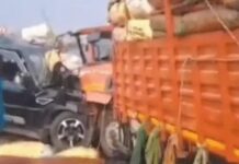 स्कॉर्पियो-ट्रक भिड़ंत में 5 की मौत, नेपाल घूमने जा रहे थे यात्री Madhubani accident