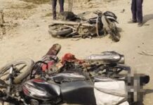 दो बाइकों की भिड़ंत में छात्रा घायल, Rewari accident