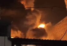 ऑटोमोबाइल शोरूम में भीषण अग्निकांड, देर रात भड़की लपटें Bahadurgarh fire