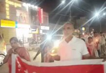 मध्य-पूर्व तनाव पर लोगों की चिंता, शांति की मांग को लेकर निकाली मशाल यात्रा Bhiwani candle march