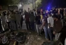 हादसे के बाद भड़का आक्रोश, ग्रामीणों ने सड़क पर लगाया जाम Narnaul road accident