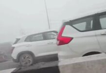 पानीपत हाईवे पर धुंध का कहर, एक साथ कई गाड़ियां टकराईं Panipat accident