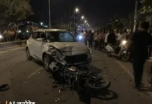 तेज रफ्तार कार का कहर, एक की जान गई, पिता-पुत्री घायल Kurukshetra accident