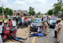 यमुनानगर हादसे में तेज रफ्तार वाहन बना काल, युवक की जान गई Yamunanagar accident