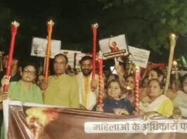 पंचकूला में मशाल जुलूस में सीएम की हुंकार, विपक्ष पर साधा निशाना Panchkula BJP rally