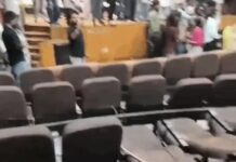 कुरुक्षेत्र यूनिवर्सिटी में छात्र कार्यक्रम के दौरान हंगामा, फर्नीचर को नुकसान Kurukshetra University