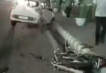 आईएमटी फरीदाबाद में तेज रफ्तार का कहर, दो बाइक सवार घायल Faridabad IMT accident