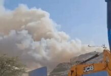 गुरुग्राम लैंडफिल में भड़की आग, घंटों की मशक्कत के बाद काबू Gurugram landfill fire