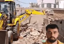 अपराध पर सख्ती, गैंग से जुड़े शख्स की करोड़ों की संपत्ति ध्वस्त Gurugram Police Action