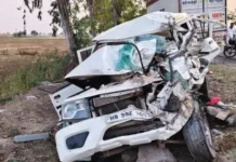 करनाल हाईवे पर दर्दनाक हादसा, तेज टक्कर में दो लोगों की गई जान Road Accident