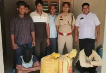 नाके पर बड़ी कार्रवाई: कैंटर से भारी मात्रा में नशीला पदार्थ बरामद, दो तस्कर गिरफ्तार Mahendragarh News