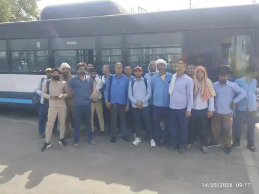 Faridabad Bus Strike