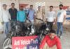 मोटरसाइकिल चोरी का खुलासा, तीन बाइक समेत आरोपी काबू
