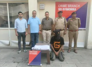 पंचकूला में ड्रग्स सप्लाई नेटवर्क पर चोट, हिमाचल का युवक गिरफ्तार Panchkula police