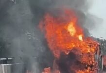 सड़क पर दौड़ती SUV बनी आग का गोला, चालक ने कूदकर बचाई जान Gurugram car fire