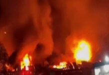 फैक्ट्री में जोरदार धमाके के बाद भड़की आग, इलाके में मची अफरा-तफरी Rewari factory fire