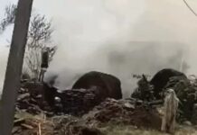 स्कूल के सामने उठीं आग की लपटें, ग्रामीणों की सूझबूझ से टला बड़ा हादसा Nuh Fire Incident
