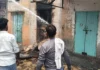 देर रात दुकान में भड़की भीषण आग, लाखों का सामान राख Soap Store Fire