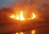 नहर किनारे भड़की आग: खेतों तक पहुंची लपटें, किसानों को हुआ नुकसान Haryana Fire News