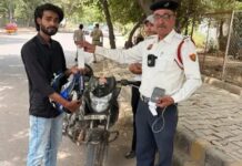 गुरुग्राम में ट्रैफिक नियमों की अनदेखी पड़ी भारी, रिकॉर्ड चालानों के बाद बाइक जब्त Gurugram News