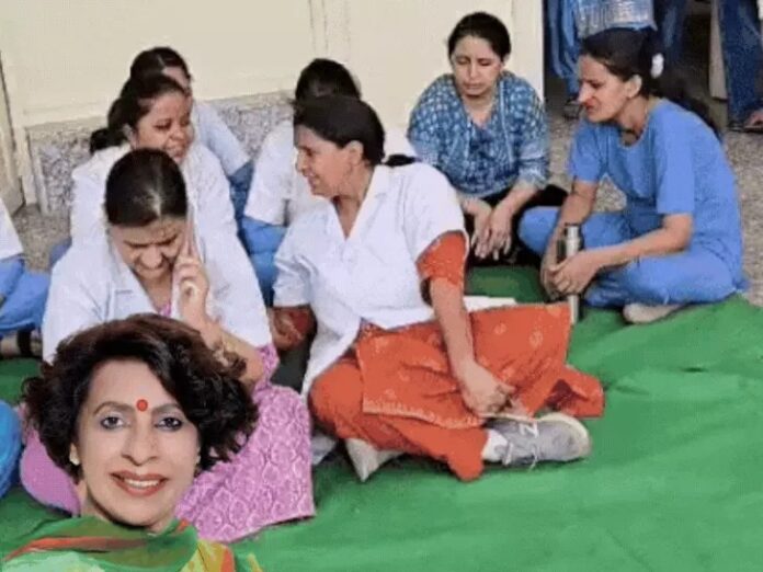 Haryana Nurses Protest