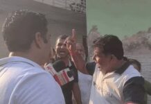 गुरुग्राम में सीवर निर्माण को लेकर हंगामा, RWA प्रधान और पार्षद पति के बीच तीखी नोकझोंक Gurugram News