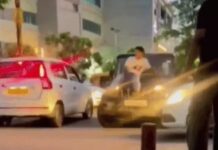 गुरुग्राम में रील के लिए युवक को बोलेरो के बोनट पर बैठाकर दौड़ाया, VIDEO वायरल Gurugram News,