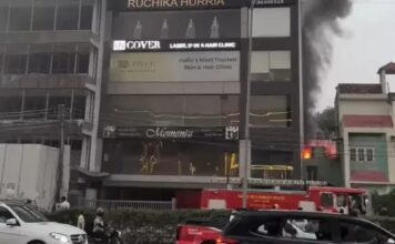 एक ही दिन दूसरी आग की घटना, बिजनेस टावर में मची अफरा-तफरी Gurugram Fire