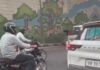अंडरपास में अनियंत्रित होकर पलटा मालवाहक टेंपो, बड़ा हादसा टला Gurugram News
